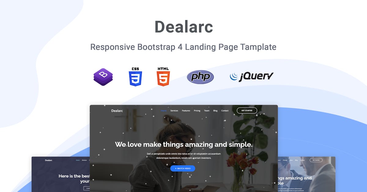 Dealarc - Agency & Business Landing Page