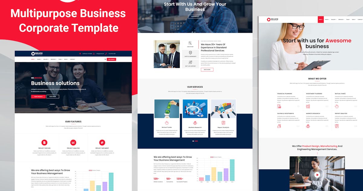 Deluck - Multipurpose Business Corporate Template icon
