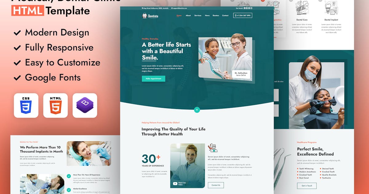 Dentisto | HTML Template