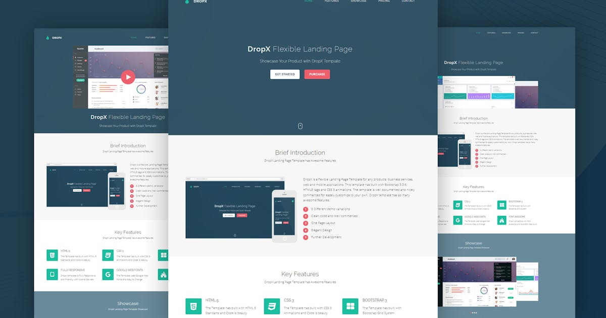 DropX- Multipurpose Flexible Landing Page Template