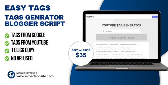 EasyTags - Tag Generator Blogger Script icon