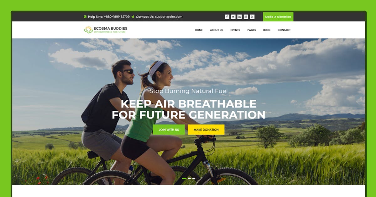 Ecosma Buddies - Environmental Campaign Template