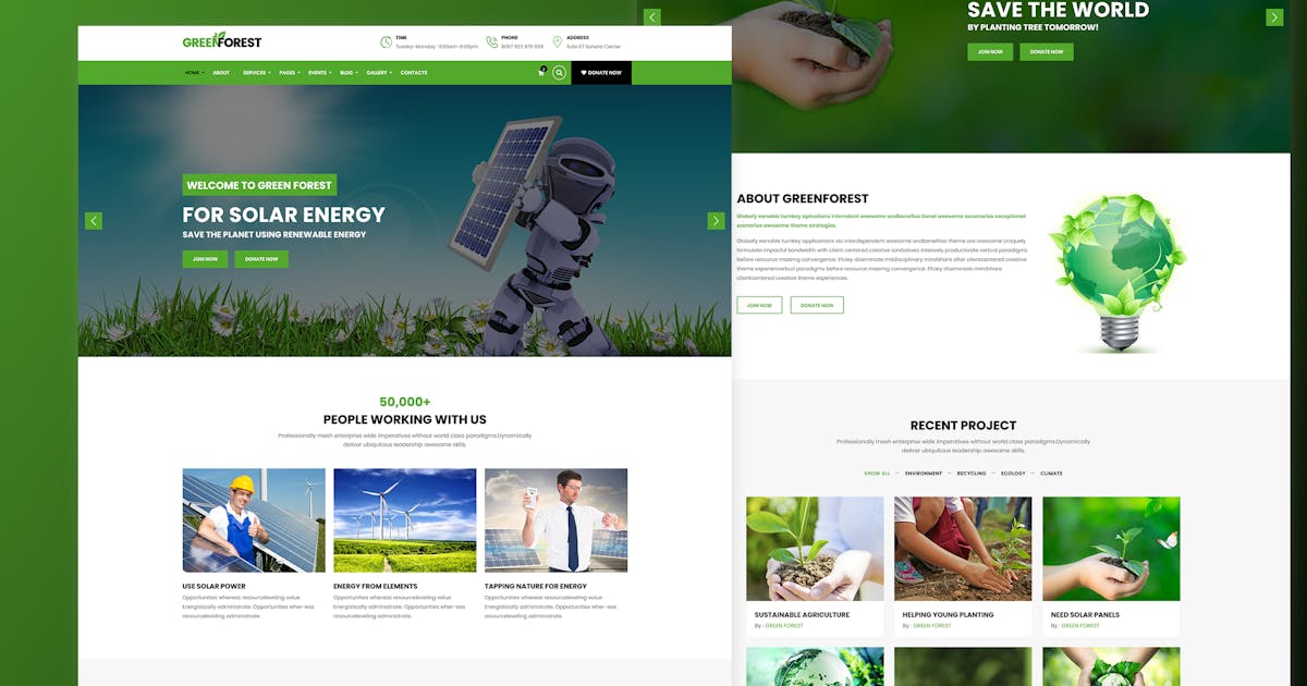Environmental Ecology Responsive Template