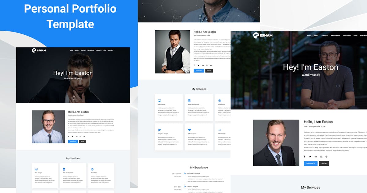 Esham - Personal Portfolio Template