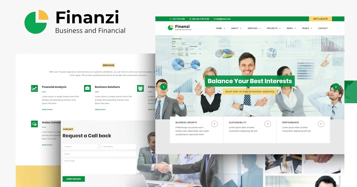 Finanzi - Finance and Business HTML Template