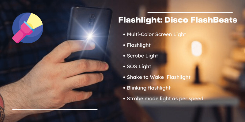 Flashlight Disco FlashBeats Android by I15tech icon