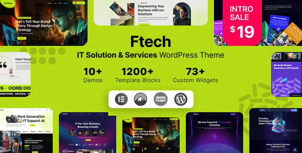 Ftech - IT Solution & Technology WordPress Theme