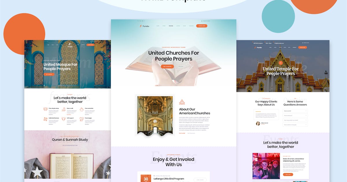 Fundu | Multipurpose Church HTML Template