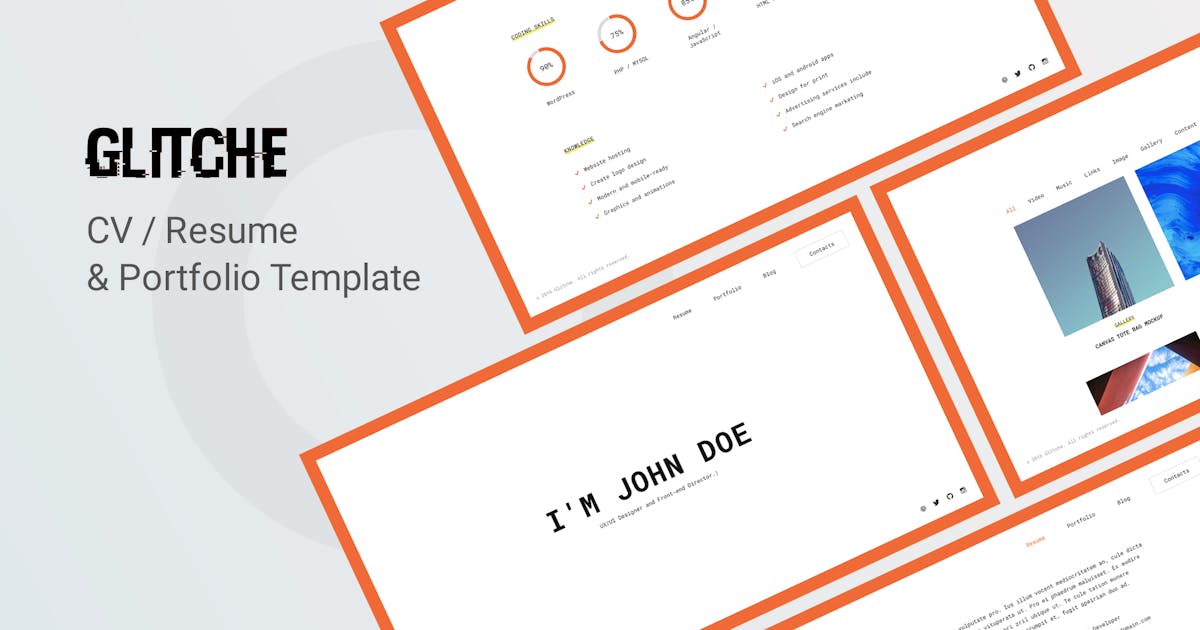 Glitche - CV Resume Template icon