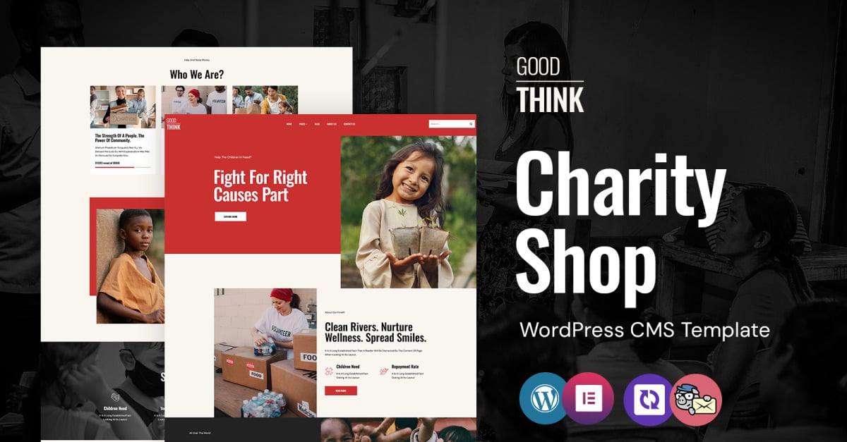 Good Think - Charity Trust And Donation WordPress Elementor Theme