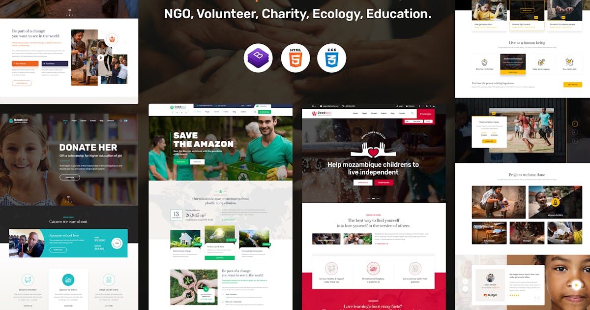 GoodSoul - Charity and Fundraising HTML Template