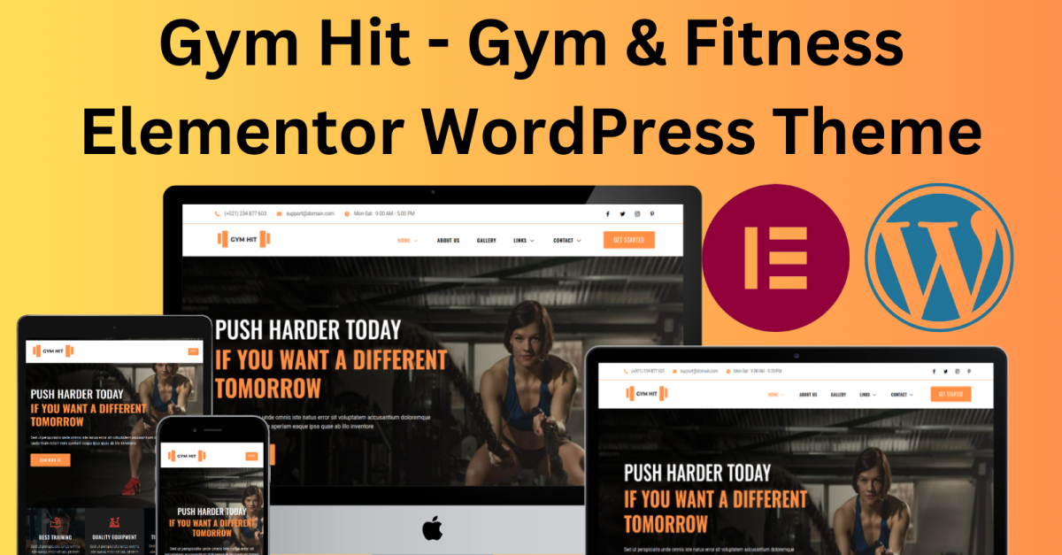 Gym Hit - Gym & Fitness Elementor WordPress Theme