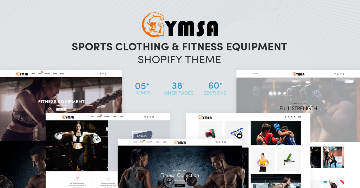 Gymsa - Sports Clothing & Fitness Equipment Shopify Theme
