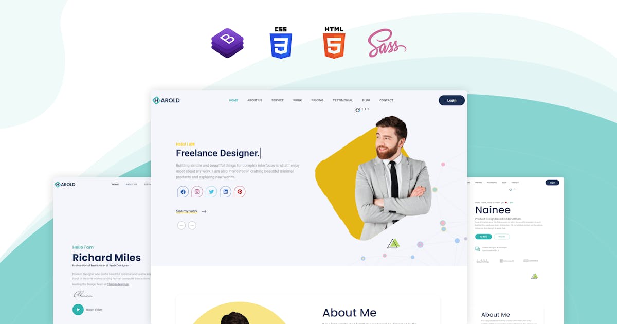 Harold - Personal Portfolio Template icon