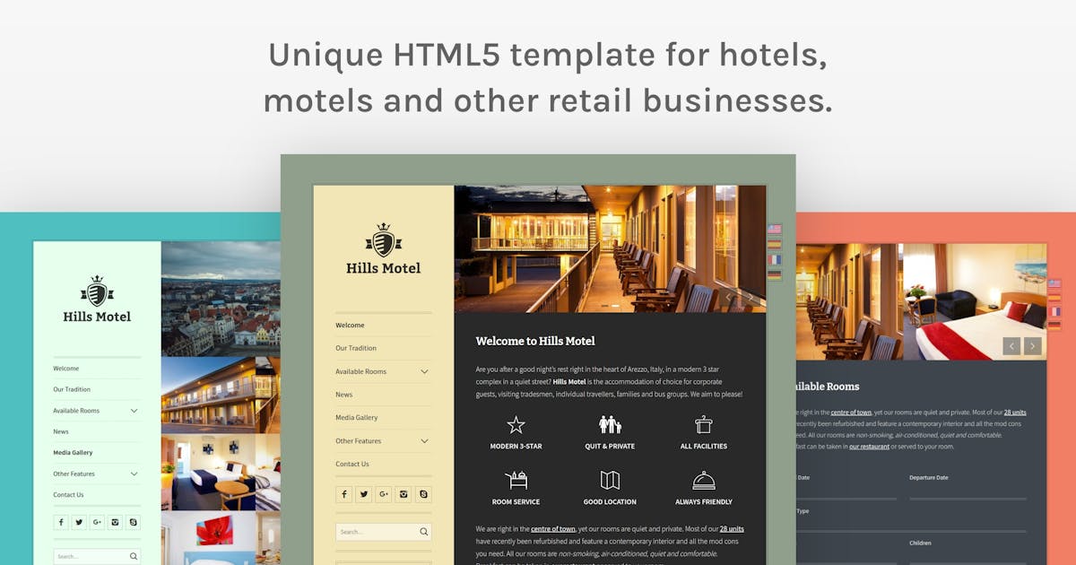 Hills - A Unique Hotel / Motel HTML5 Template