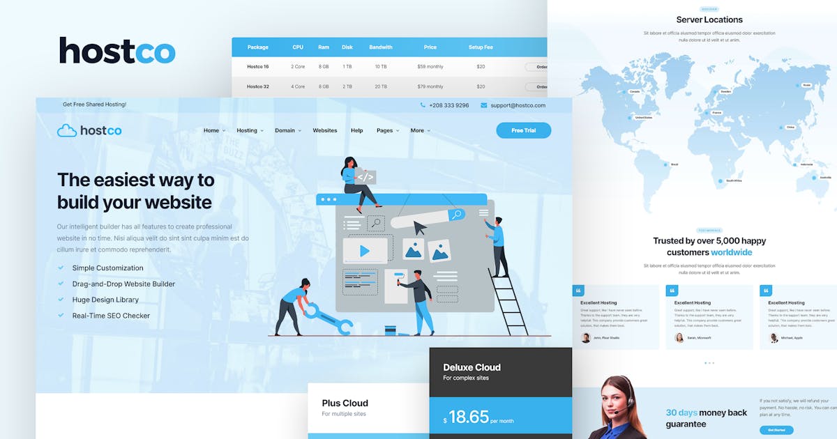 Hostco - Hosting HTML Template