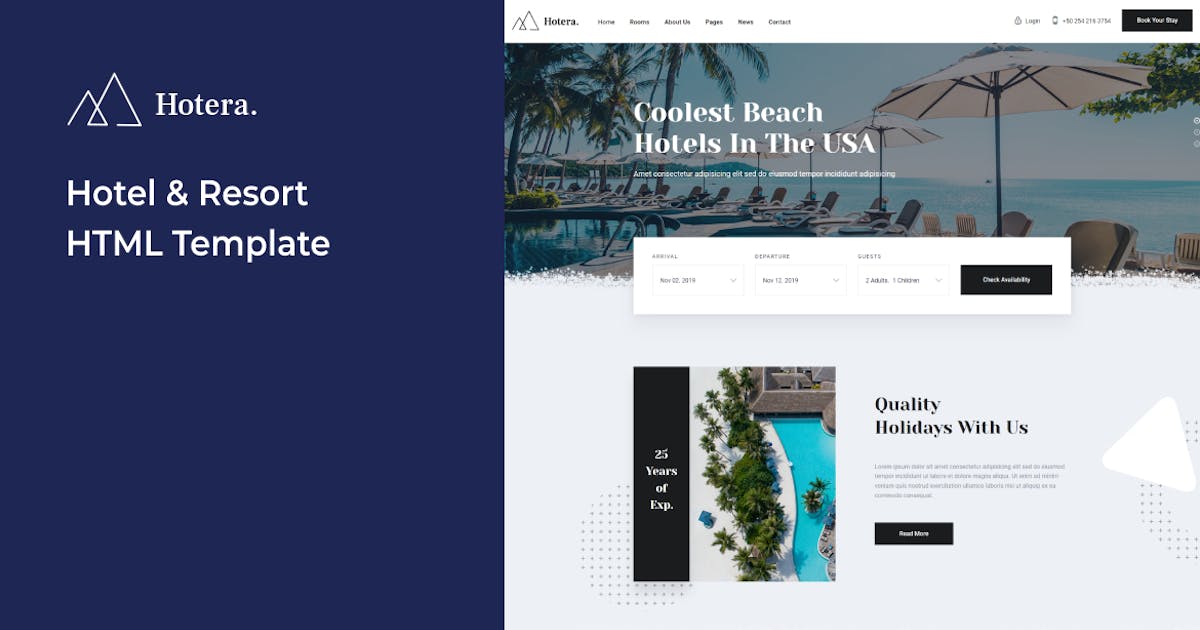 Hotera - Hotel & Resort HTML Template