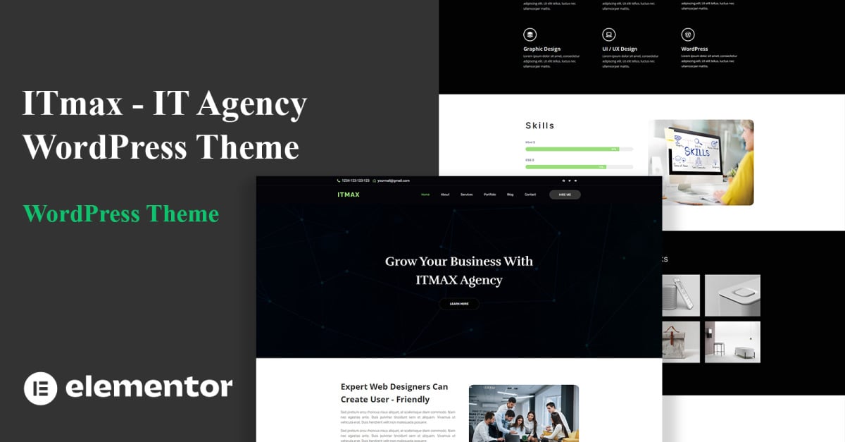 ITmax - IT Agency Elementor WordPress Theme