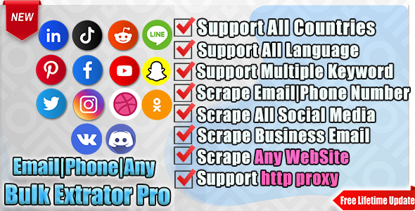 Emails Phones Any Bulk Scrape Extractor Pro icon