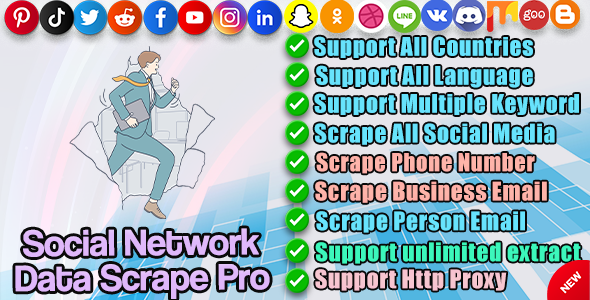 Social Network Data Bulk Scrape Extractor Pro icon