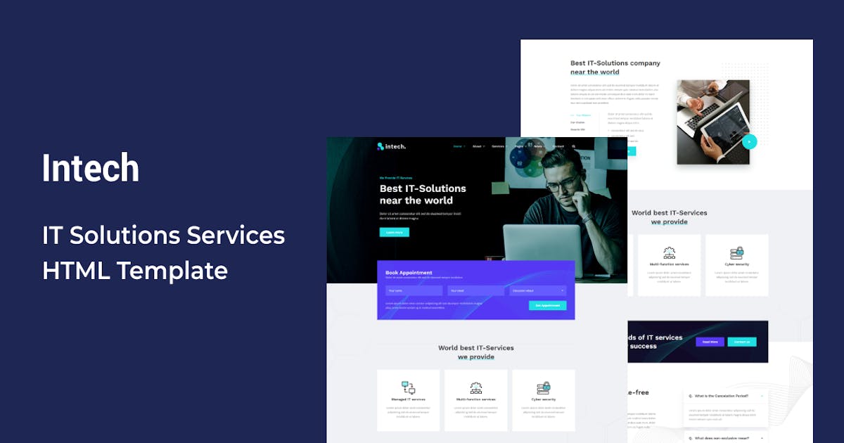 Intech - IT Solutions and Services Template icon