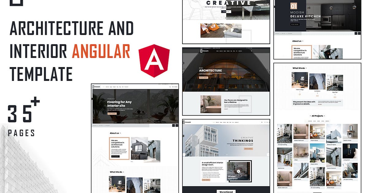 Inteshape - Architecture and Interior Angular icon