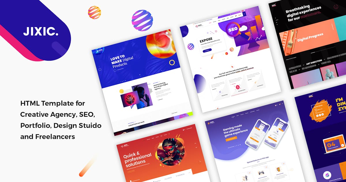 Jixic - Creative Agency & Multipurpose Template icon