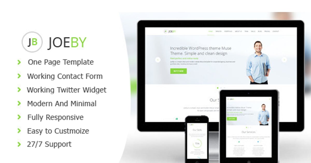 Joeby - Clean One Page Business Template icon