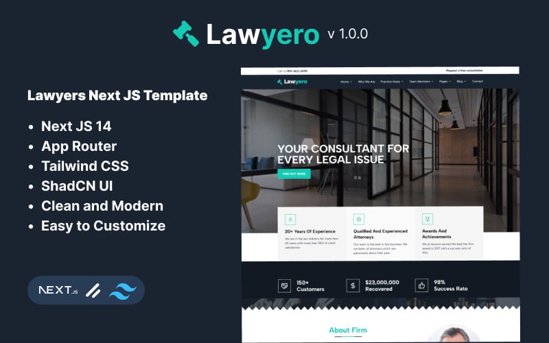 Lawyero - Next JS Template for Lawyers - TemplateMonster