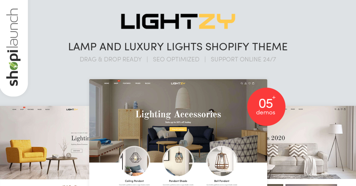 Lightzy - Lamp and Luxury Lights Responsive Shopify Theme