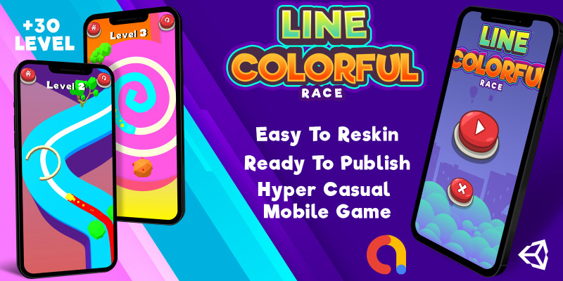 Line Colorful Race Hyper Casual by Inassdream13 icon