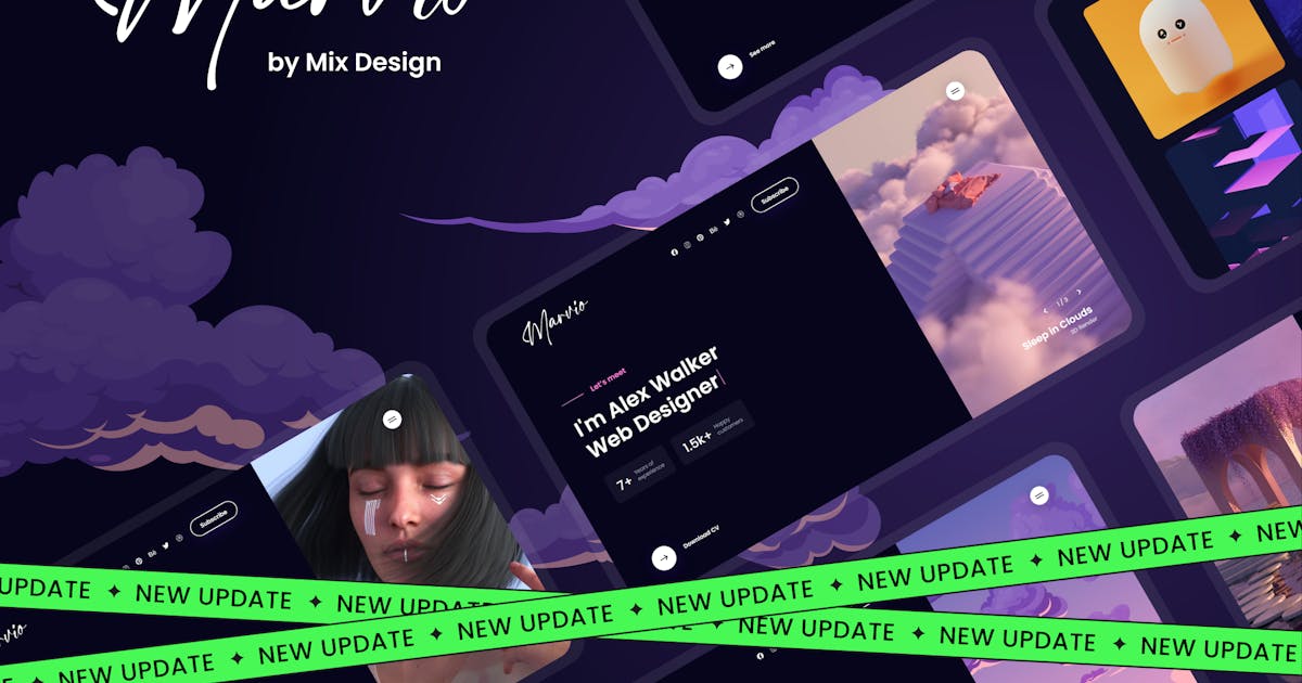 Marvio - Coming Soon & Portfolio Template
