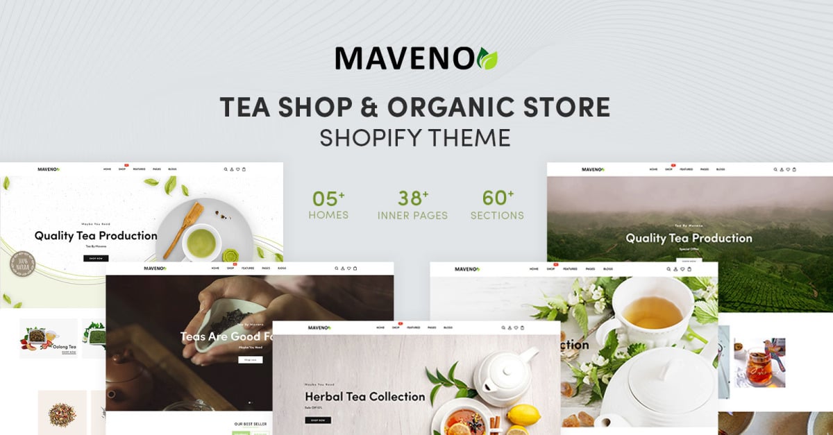 Maveno - Tea Shop & Organic Store Responsive Shopify Theme