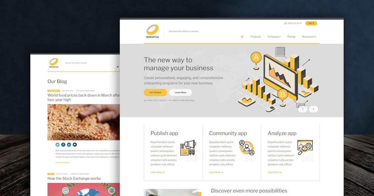 Minerva - Minimalist Business HTML Template icon