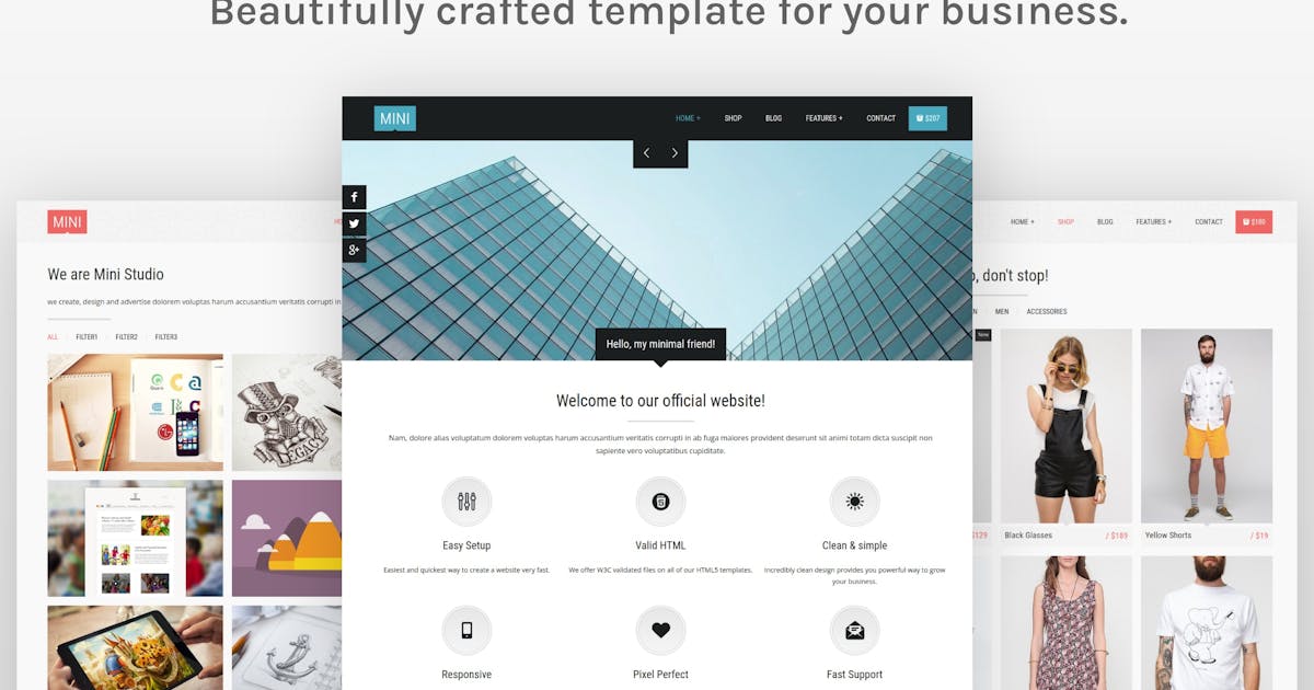 Mini - Unique HTML5 Template