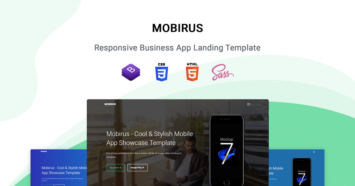 Mobirus - Responsive App Landing Template icon