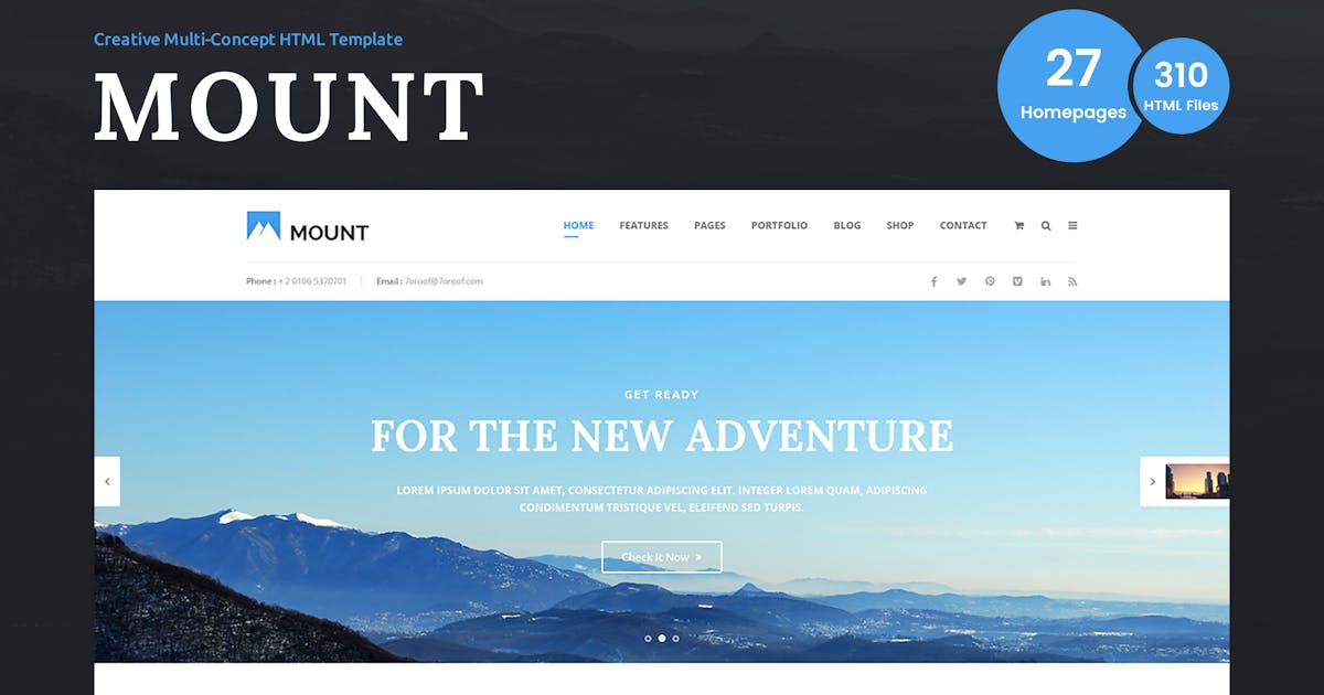Mount – Multi-purpose Business HTML Template icon