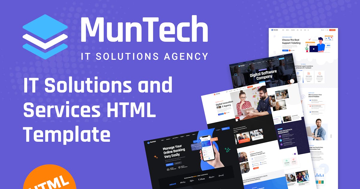 Munteh - IT Solutions & Services HTML5 Template