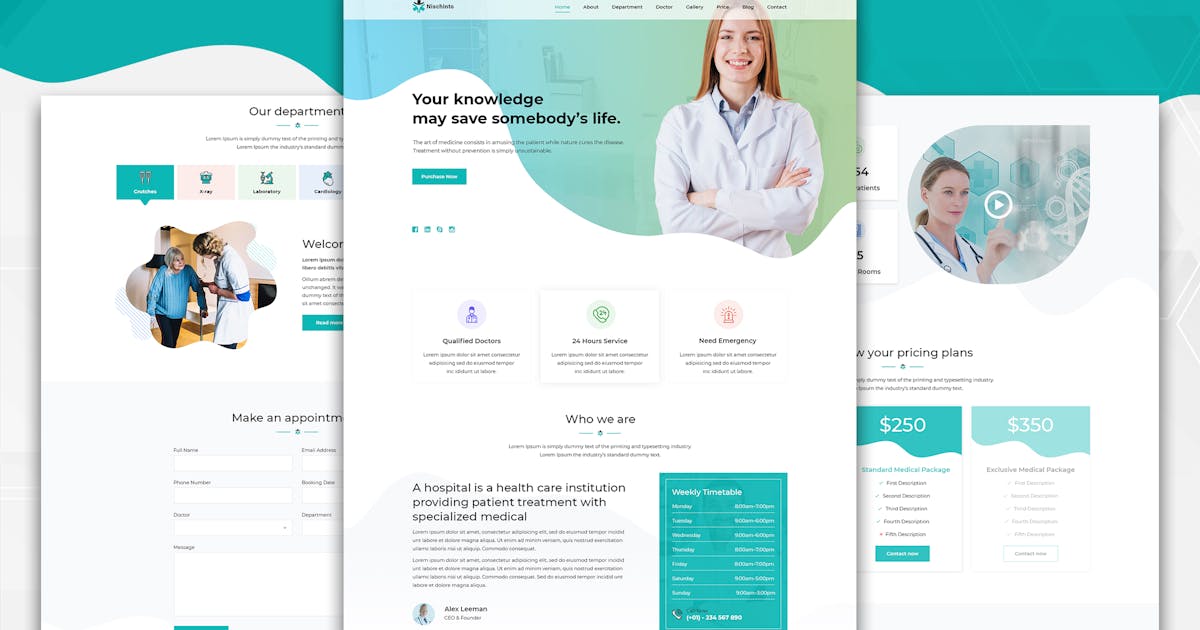Nischinto - Medical Landing Page HTML Template icon