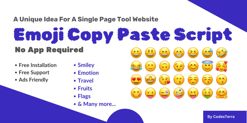 Online Emoji Copy Paste Script by AmeerHamza75
