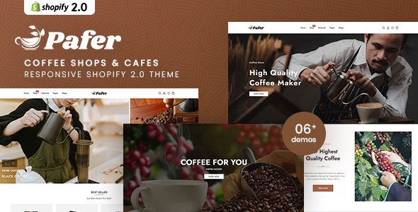 Pafer - Coffee Shops & Cafes Shopify 2.0 Theme icon