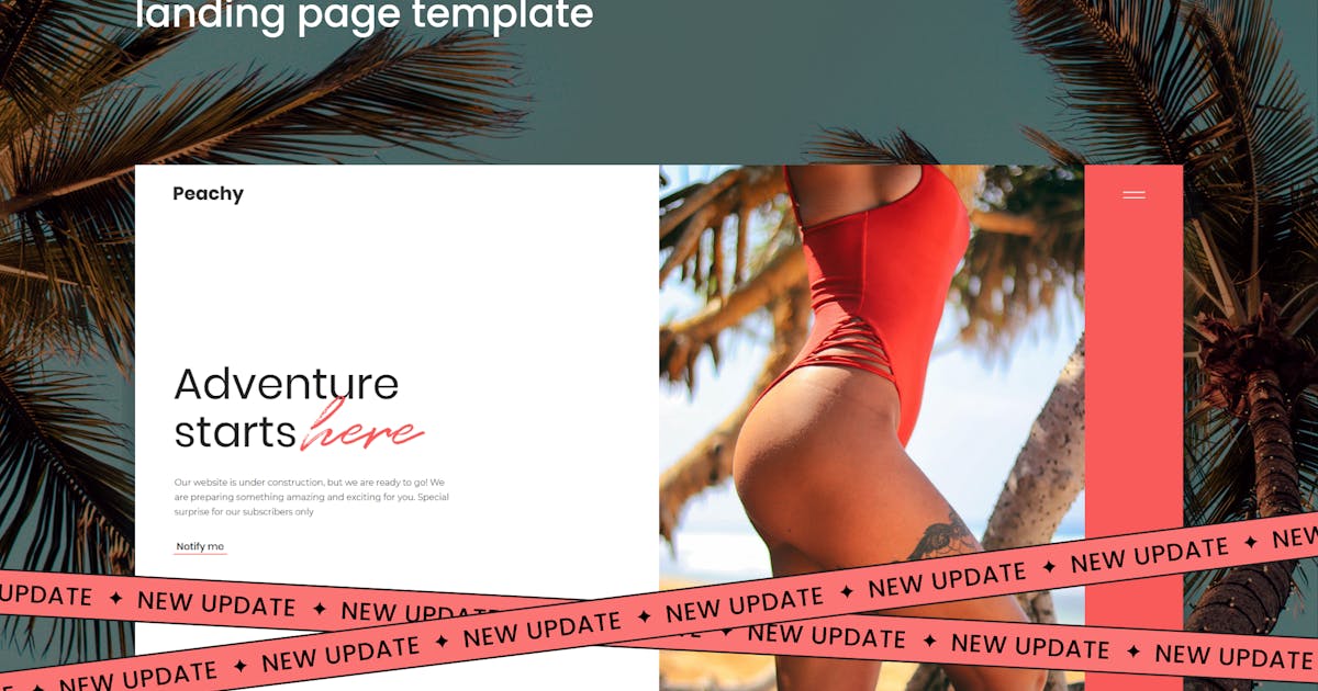 Peachy - Coming Soon and Landing Page Template