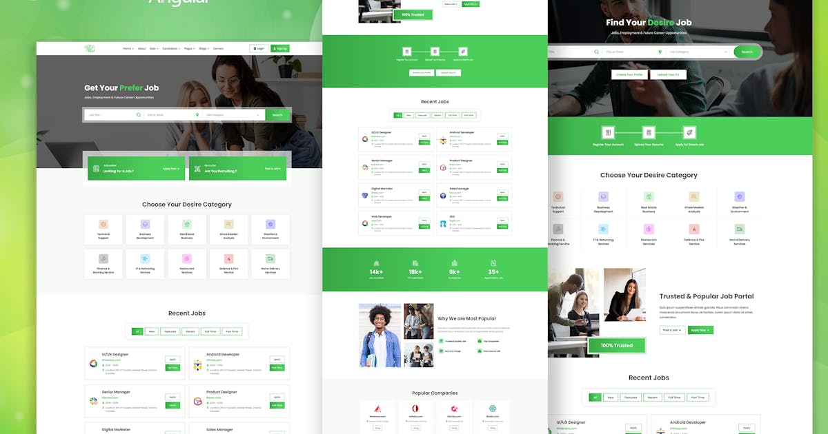 Peof - Angular Job Board & Hiring Template