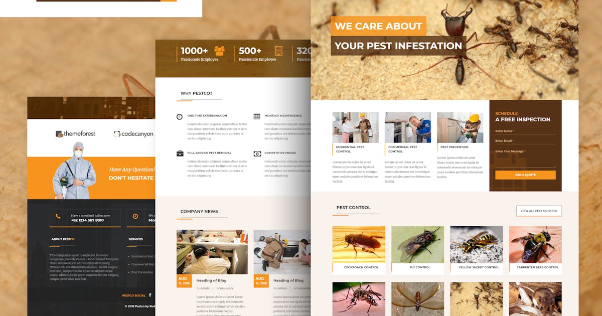 Pestco - Pest Control HTML Template