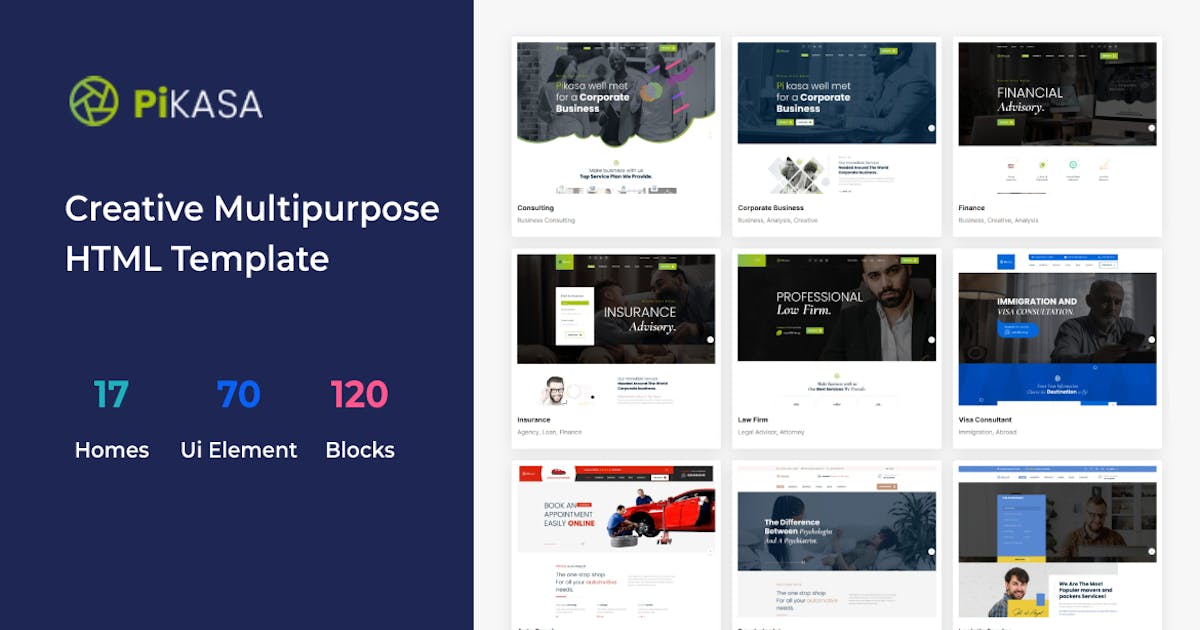 Pikasa - Creative Multipurpose HTML Template icon