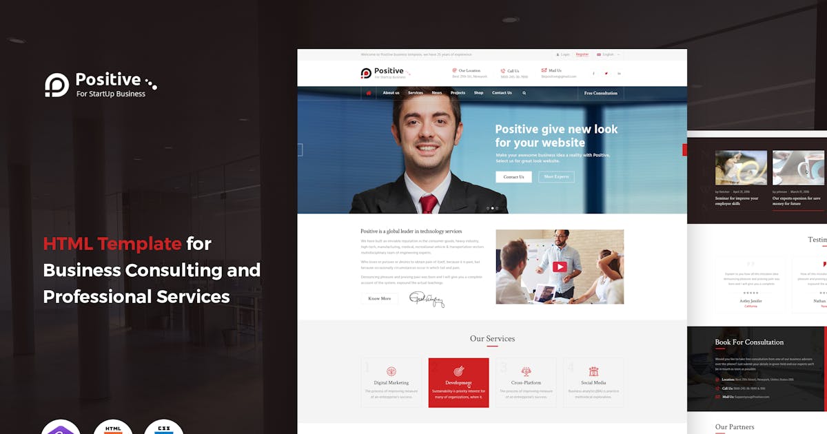 Positive - Business Consulting HTML Template