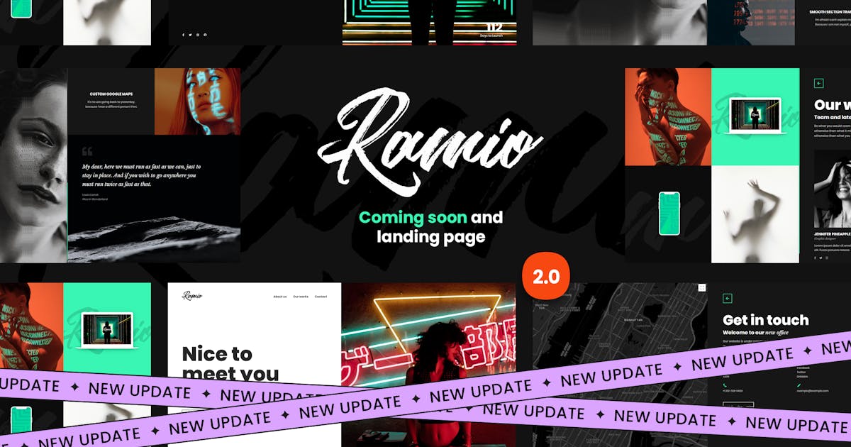 Ramio - Clean Coming Soon & Landing Page Template icon