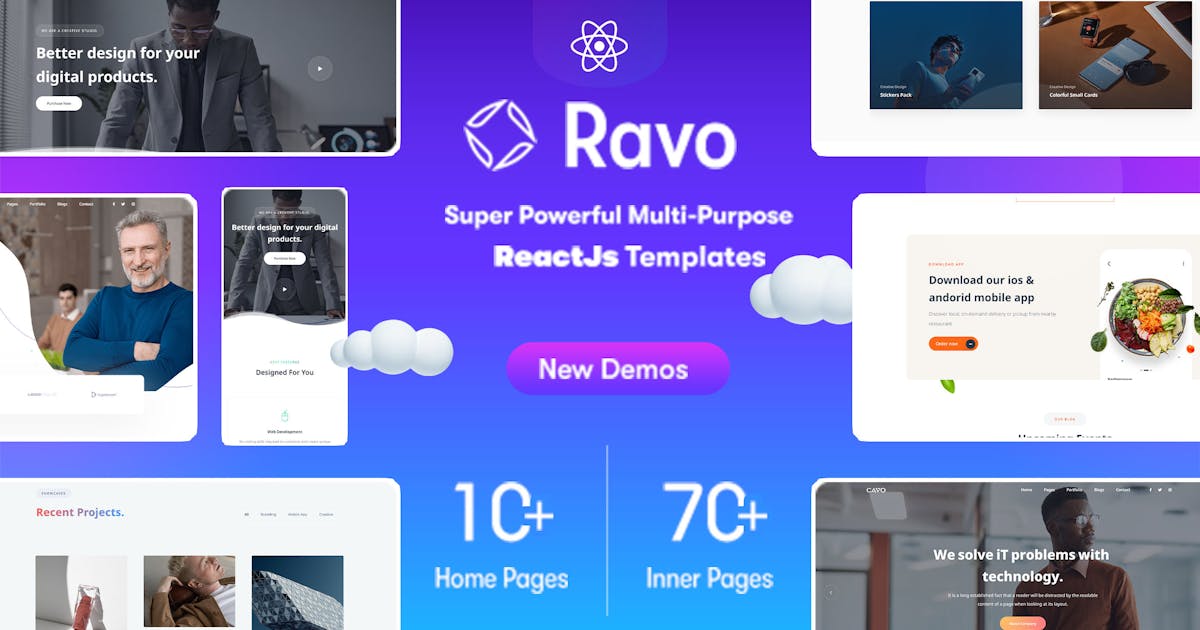 Ravo - React Multipurpose Creative Template icon