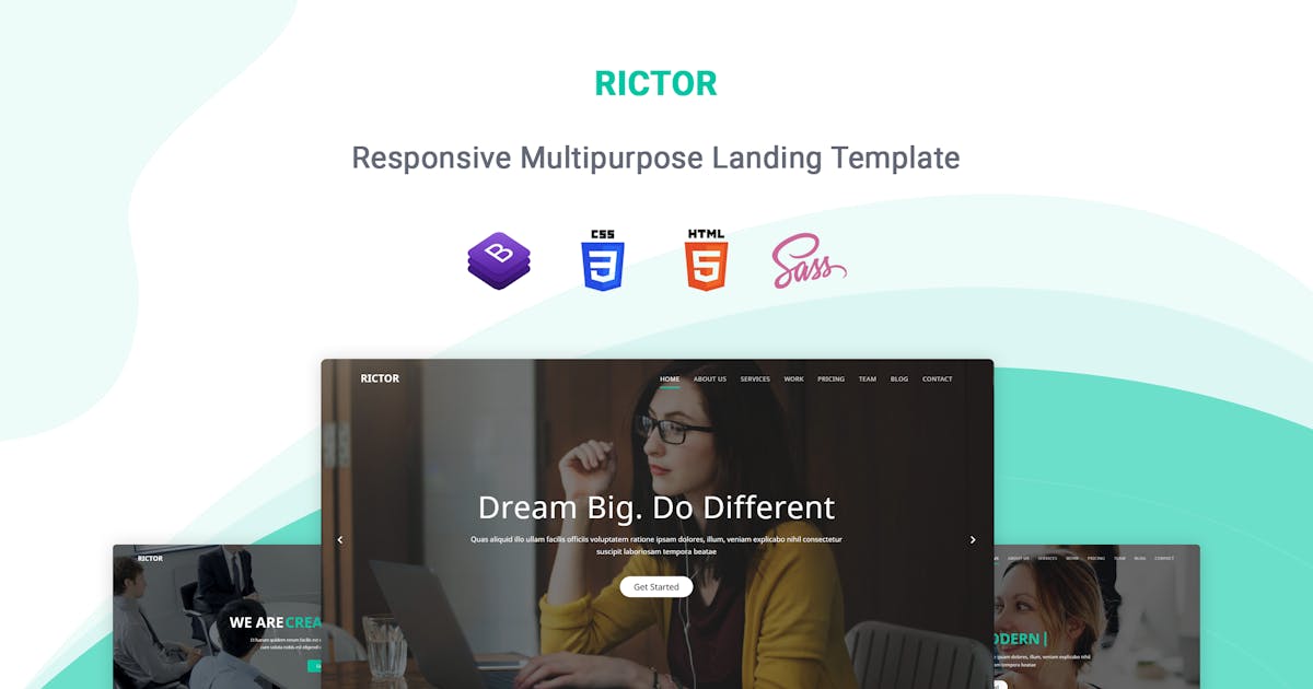 Rictor - Responsive One Page Multipurpose Template icon