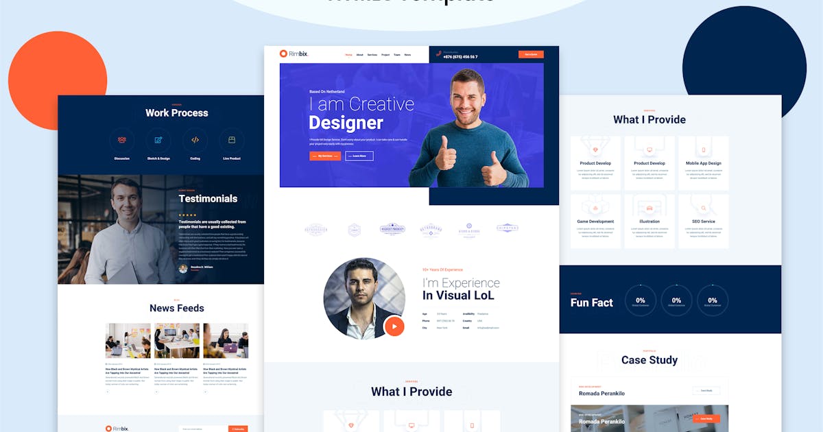 Rimbix - Personal Portfolio HTML5 Template icon